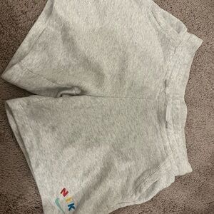 Nike Heather Gray Shorts with Logo